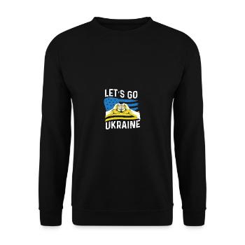 Allons ukraine Personne sympathique Gif - Sweat-shirt Unisexe - noir - Devant - Alina (178cm) & Michal (187cm)