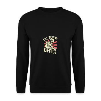 In my office carpenter Poison - Unisex Sweatshirt - black - Front - Alina (178cm) & Michal (187cm)