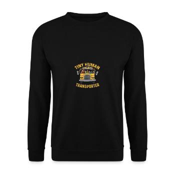 Tiny Human Transporter Licensed Vehicle - Unisex Sweatshirt - black - Front - Alina (178cm) & Michal (187cm)