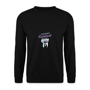 Orthodontic Assistant Dental Assistant Gi - Unisex Sweatshirt - black - Front - Alina (178cm) & Michal (187cm)