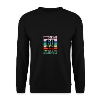 Dieses Meisterwerk Anmutiger Opa Gift - Unisex Pullover - Schwarz - Vorne - Alina (178cm) & Michal (187cm)