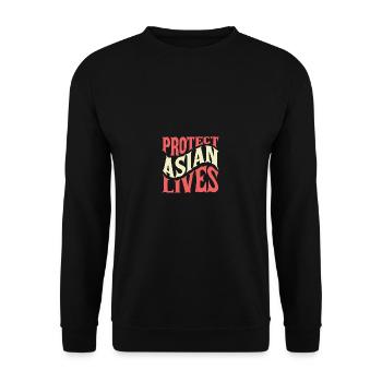 Schutz des asiatischen Lebens Filipino Gift - Unisex Pullover - Schwarz - Vorne - Alina (178cm) & Michal (187cm)