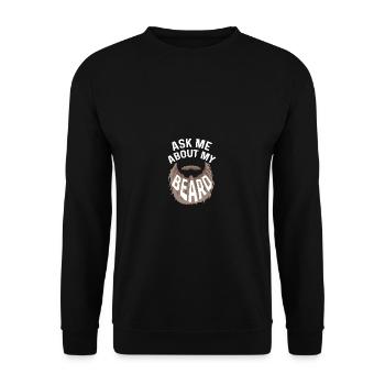 Ask me hairdresser poison - Unisex Sweatshirt - black - Front - Alina (178cm) & Michal (187cm)