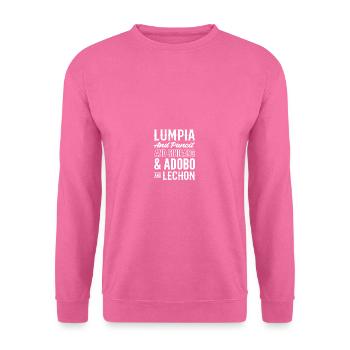 Adobo und Lechon. Feinschmecker Geschenk - Unisex Pullover - Pink - Vorne