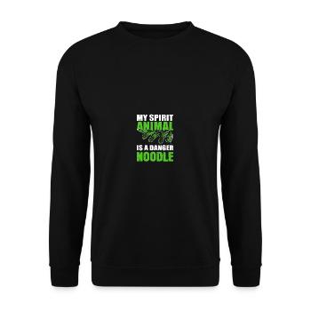 Danger Noodle Year of the Snake Gift - Unisex Sweatshirt - black - Front - Alina (178cm) & Michal (187cm)