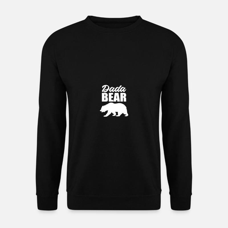 Dada Bär Liebevoller Vater Gift - Unisex Pullover - Schwarz
