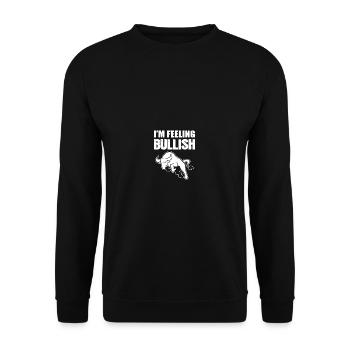 Ich fühle mich optimistisch Launische Person Gesch - Unisex Pullover - Schwarz - Vorne - Alina (178cm) & Michal (187cm)