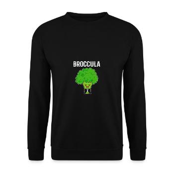 Brokkula Cadeau Végétarien - Sweat-shirt Unisexe - noir - Devant - Alina (178cm) & Michal (187cm)