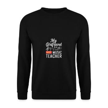 Professeur de musique chaude Cadeau de petit ami fier - Sweat-shirt Unisexe - noir - Devant - Alina (178cm) & Michal (187cm)
