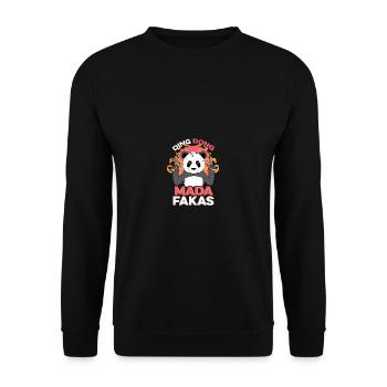 Ding Dong Sheriff Geschenk - Unisex Pullover - Schwarz - Vorne - Alina (178cm) & Michal (187cm)