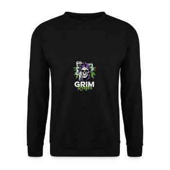 Düsterer Reefer Drogendealer Gift - Unisex Pullover - Schwarz - Vorne - Alina (178cm) & Michal (187cm)