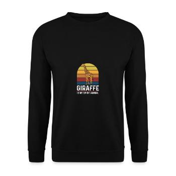 Mein Geisttier Tierrechtsanwalt Gift - Unisex Sweatshirt - black - Front - Alina (178cm) & Michal (187cm)