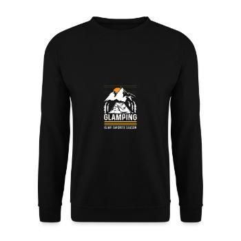 Meine lieblingsjahreszeit Explorer oder Backpacker - Unisex Pullover - Schwarz - Vorne - Alina (178cm) & Michal (187cm)