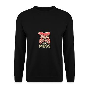 N’empoisonnez pas les critiques alimentaires - Sweat-shirt Unisexe - noir - Devant - Alina (178cm) & Michal (187cm)