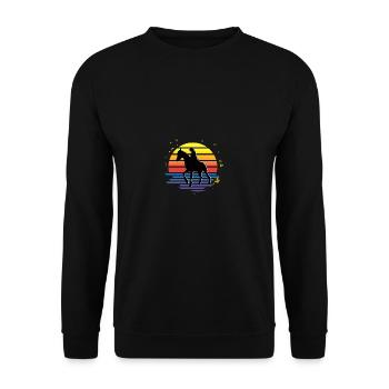 Pferderennwettbewerb Jockey Gift - Unisex Pullover - Schwarz - Vorne - Alina (178cm) & Michal (187cm)