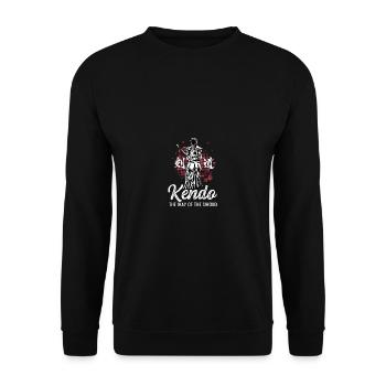 Way of the Sword Kendo -Artist Gift - Unisex Sweatshirt - black - Front - Alina (178cm) & Michal (187cm)