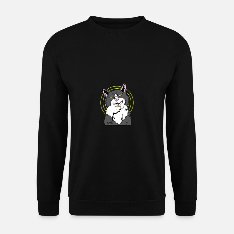 Smoking cold chain smoker gift - Unisex Sweatshirt - black