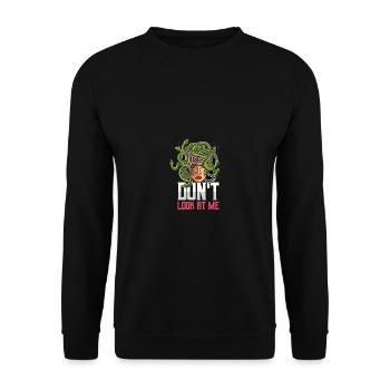 Do not look at sarcastic person gift - Unisex Sweatshirt - black - Front - Alina (178cm) & Michal (187cm)