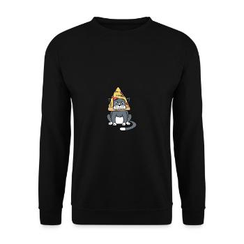 Funny Cat Cat Lovers Poison - Unisex Sweatshirt - black - Front - Alina (178cm) & Michal (187cm)