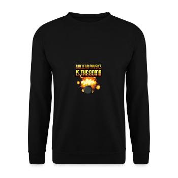 Nuclear physics Scientist or instructor poison - Unisex Sweatshirt - black - Front - Alina (178cm) & Michal (187cm)