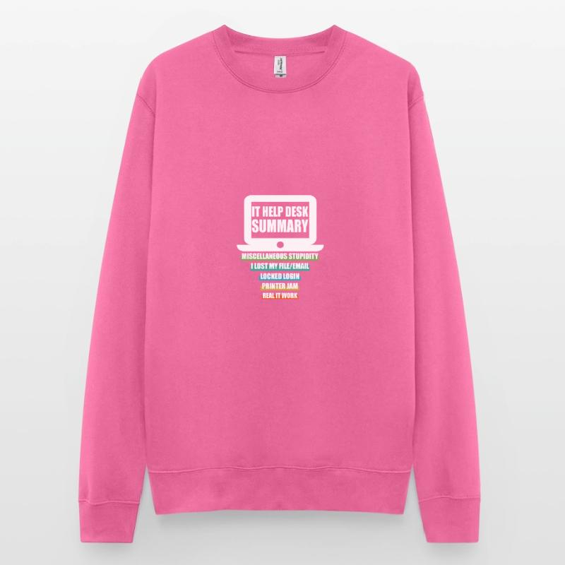 Funny IT Help Desk Tech Support Help Desk Computer Unisex Sweatshirt