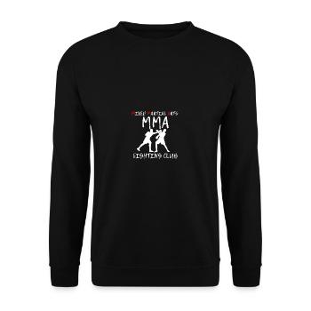 MMA Kämpfe Funny Zitat gemischter Kampfkünstler Kä - Unisex Pullover - Schwarz - Vorne - Alina (178cm) & Michal (187cm)