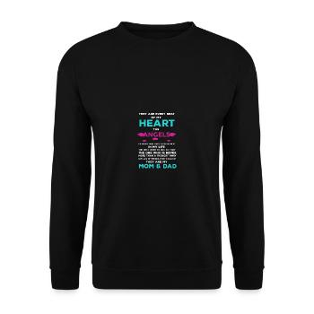 Mom _ Dad My Angels Vintage Memories of El - Unisex Sweatshirt - black - Front - Alina (178cm) & Michal (187cm)