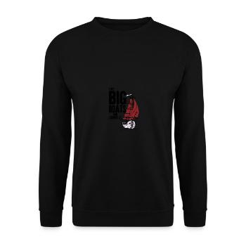 J’aime les gros bateaux et je ne peux pas faire de ret vintage - Sweat-shirt Unisexe - noir - Devant - Alina (178cm) & Michal (187cm)