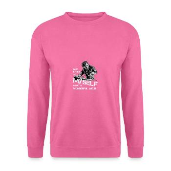 Imagine what a wonderful pig - Unisex Sweatshirt - pink - Front