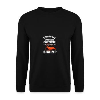 This is my human costume funny quote I - Unisex Sweatshirt - black - Front - Alina (178cm) & Michal (187cm)