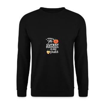 I teach the sweetest pumpkins funny Zi - Unisex Sweatshirt - black - Front - Alina (178cm) & Michal (187cm)