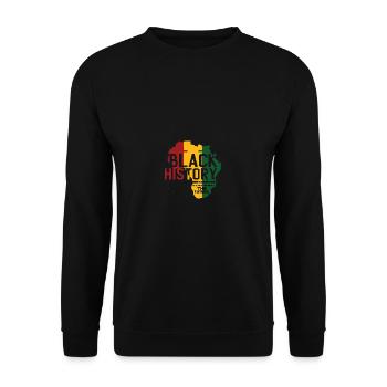 Honorer le passé en inspirant Zita drôle - Sweat-shirt Unisexe - noir - Devant - Alina (178cm) & Michal (187cm)