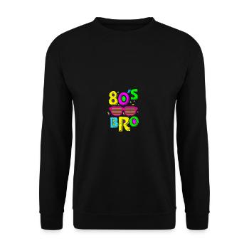 80s Generation Disco Music Lover Eighties Watch Mä - Sweat-shirt Unisexe - noir - Devant - Alina (178cm) & Michal (187cm)