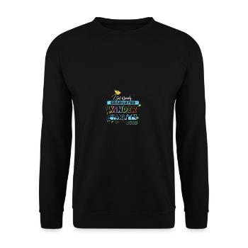 Officially completed kindergarten -graduation class - Unisex Sweatshirt - black - Front - Alina (178cm) & Michal (187cm)