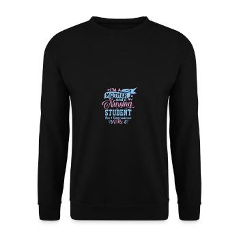 Drôle d’étudiante en soins infirmiers École de soins infirmiers - Sweat-shirt Unisexe - noir - Devant - Alina (178cm) & Michal (187cm)