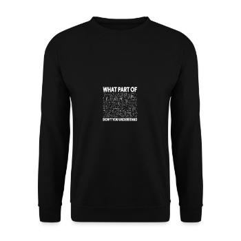 Lustiger Bauingenieur Tee - Abschluss der Bauingen - Unisex Pullover - Schwarz - Vorne - Alina (178cm) & Michal (187cm)