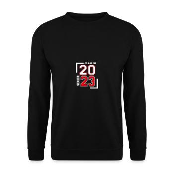 Classe de 2023 Senior 2023 Graduation ou Première - Sweat-shirt Unisexe - noir - Devant - Alina (178cm) & Michal (187cm)
