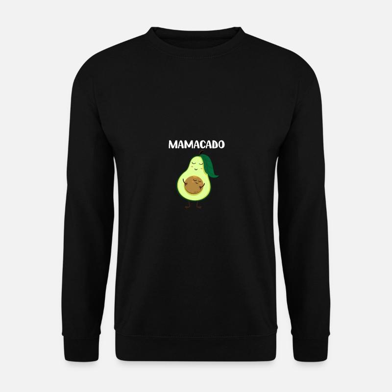 Avocado -Schwangerschaftsanzeige Mutter Mamacado - Unisex Pullover - Schwarz