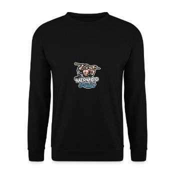 Mermaid Bday Party Party Squad Float Mermaid S - Sweat-shirt Unisexe - noir - Devant - Alina (178cm) & Michal (187cm)