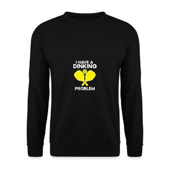 Pickleball J’ai un problème de dinking - Sweat-shirt Unisexe - noir - Devant - Alina (178cm) & Michal (187cm)
