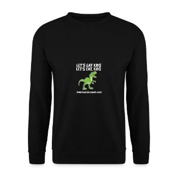 Let us accuse children who Interpunkt - Unisex Sweatshirt - black - Front - Alina (178cm) & Michal (187cm)