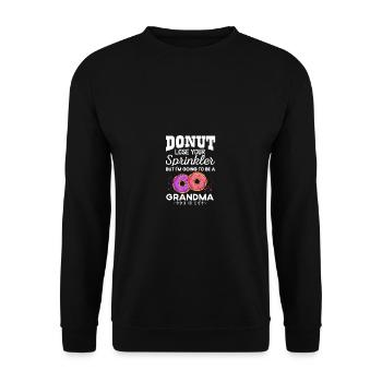 Je vais être une grand-mère femelle gestation mouton - Sweat-shirt Unisexe - noir - Devant - Alina (178cm) & Michal (187cm)