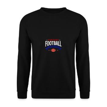Fantasy Football Champion Red White and Blue Desig - Unisex Sweatshirt - black - Front - Alina (178cm) & Michal (187cm)