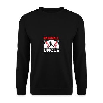 Famille Cohérent Citation Drôle Baseball -O - Sweat-shirt Unisexe - noir - Devant - Alina (178cm) & Michal (187cm)