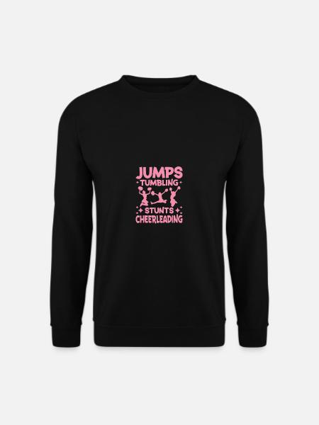 Jumps stormed stunts cheerleading - Unisex Sweatshirt - black