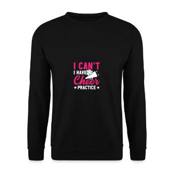 Je ne peux pas m’entraîner à encourager - Sweat-shirt Unisexe - noir - Devant - Alina (178cm) & Michal (187cm)