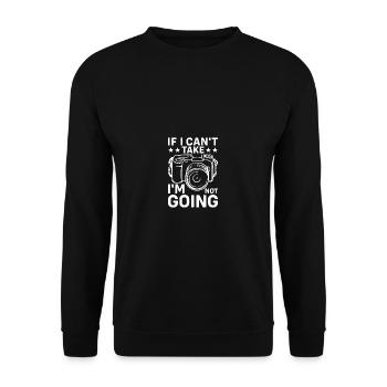 Wenn ich nicht nehmen kann, gehe ich nicht - Unisex Pullover - Schwarz - Vorne - Alina (178cm) & Michal (187cm)