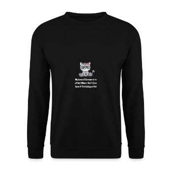 I don't know if I'm joking or not funny s - Unisex Sweatshirt - black - Front - Alina (178cm) & Michal (187cm)