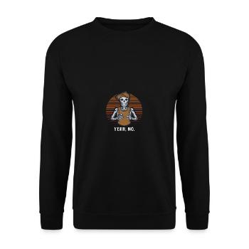 Yes No Funny Sarcastic Humor Sarcasm Intro - Unisex Sweatshirt - black - Front - Alina (178cm) & Michal (187cm)