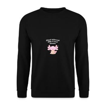 Introverti silencieux avec sarcasme nerd drôle - Sweat-shirt Unisexe - noir - Devant - Alina (178cm) & Michal (187cm)
